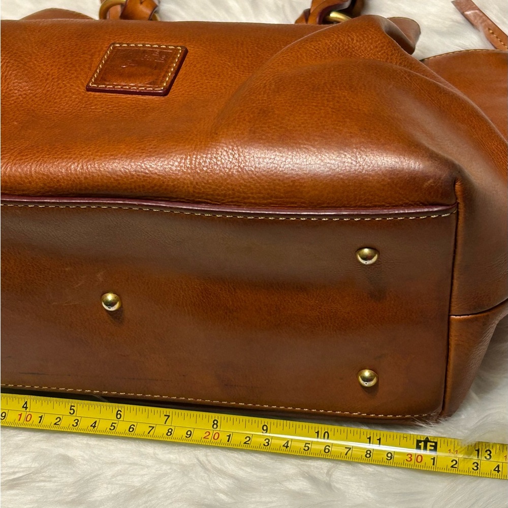 Dooney Bourke Florentine Leather Large Zip Barlow Satchel - Picture 15 of 16
